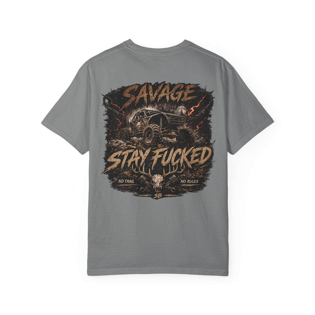 Savage Off-Road Graphic Tee | Mud Truck Shirt | No Rules Back Print | Country Rebel Tee