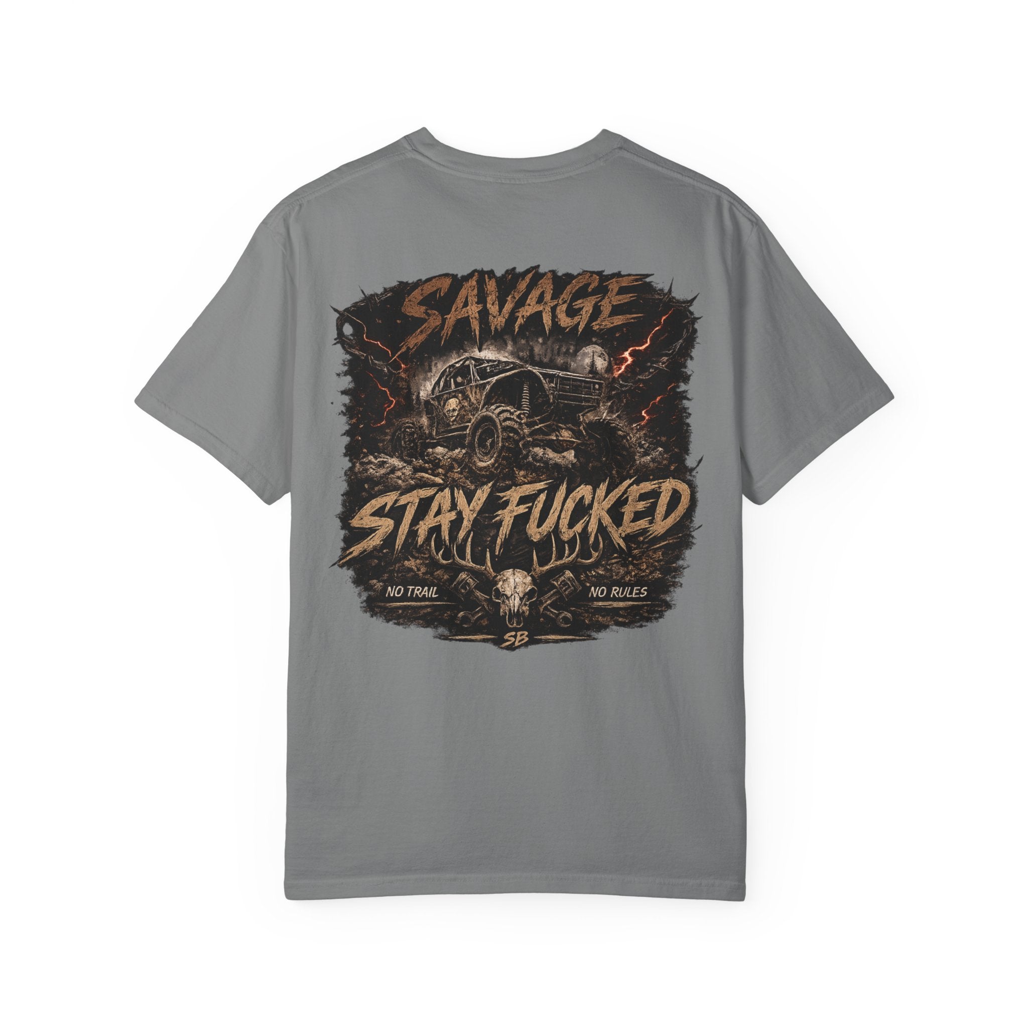 Savage Off-Road Graphic Tee | Mud Truck Shirt | No Rules Back Print | Country Rebel Tee