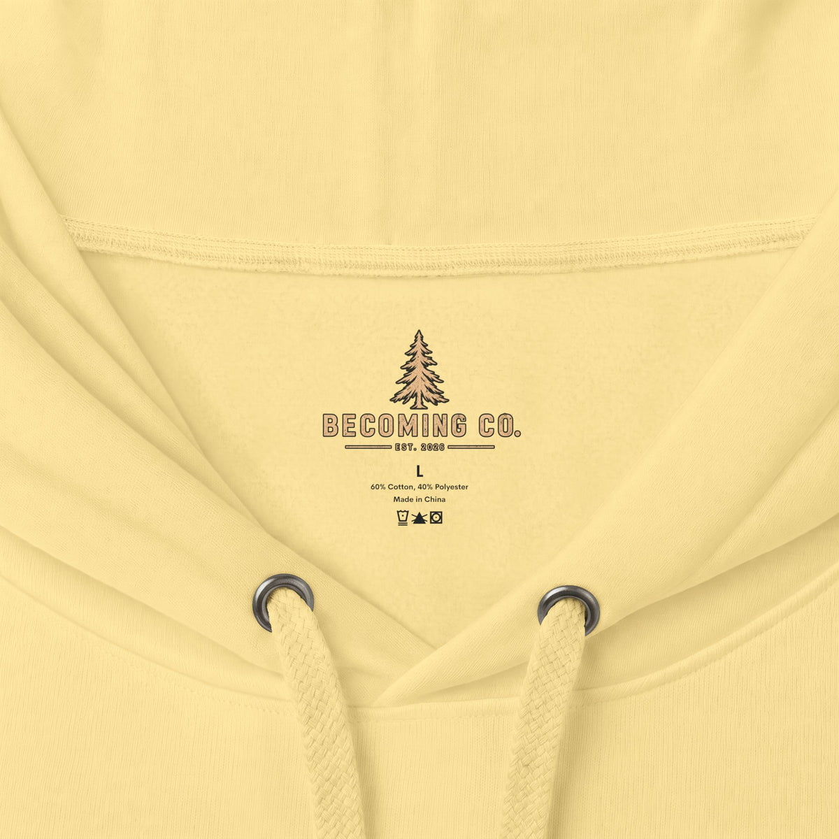 Becoming Co. Keep Becoming Mountain Compass Hoodie | Rugged Outdoor Unisex Hoodie