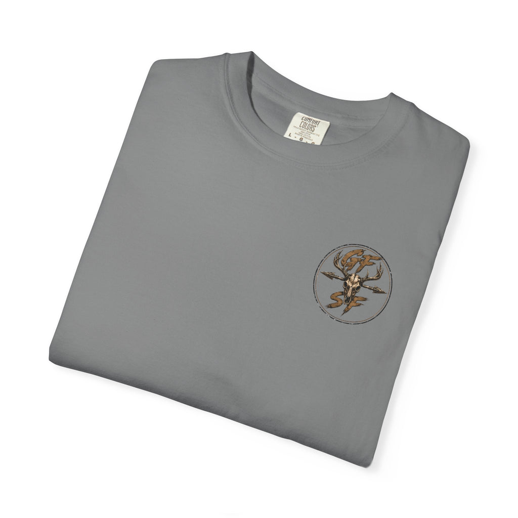 Built Different Hunting Shirt | GF Skull Logo Tee | Truck & Mule Deer Graphic Shirt