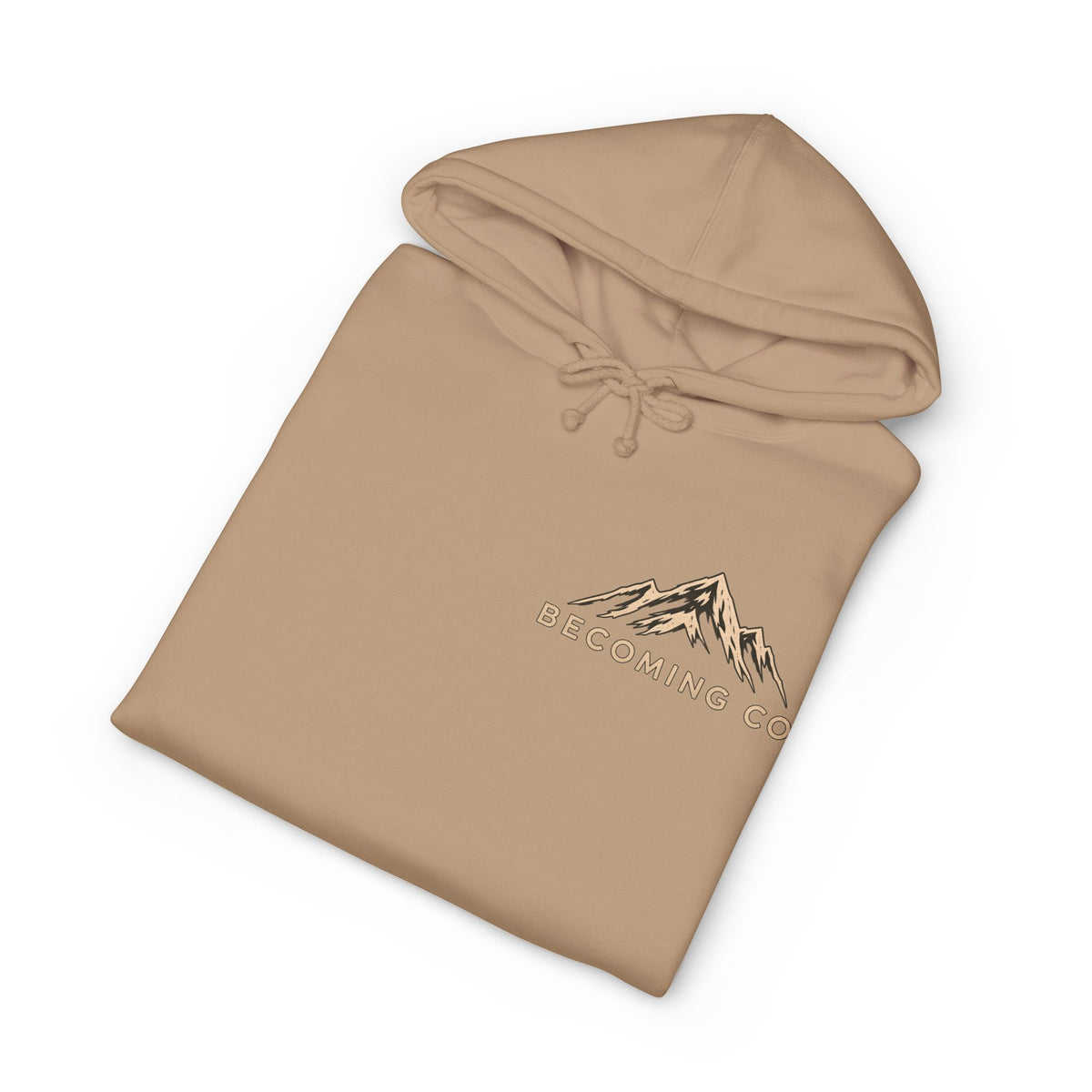 Becoming Co. Keep Becoming Mountain Compass Hoodie | Rugged Outdoor Unisex Hoodie